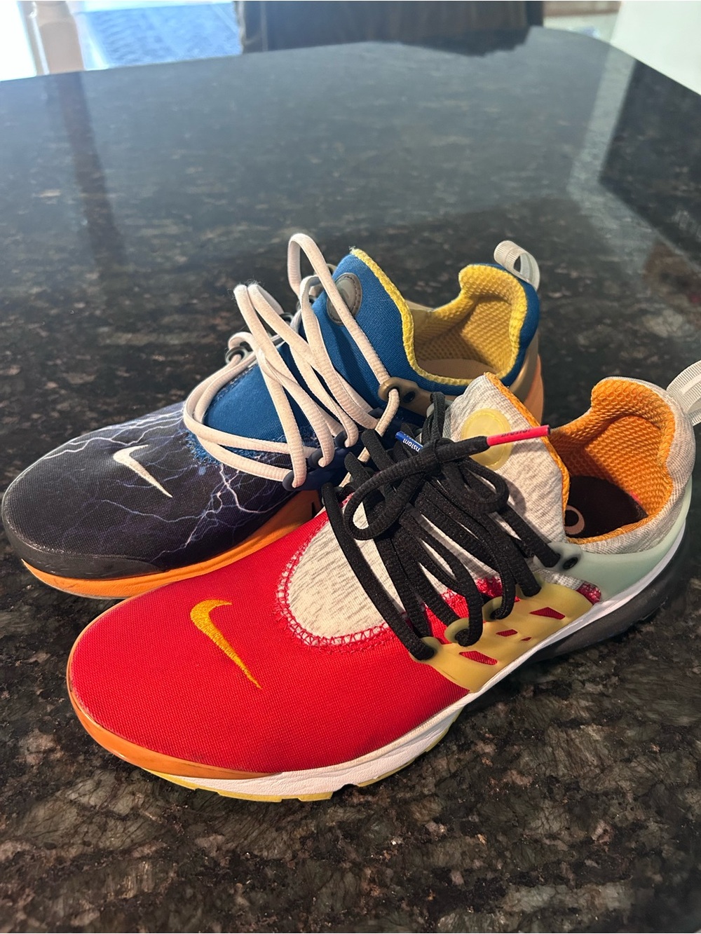 Nike Multicolor Lightning & Red Low-Top Sneakers